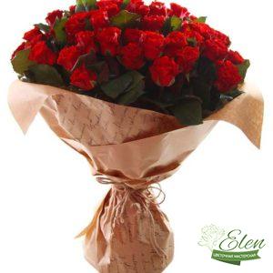 101 Красная Роза - Цветочная мастерская Элен, доставка цветов Киев.