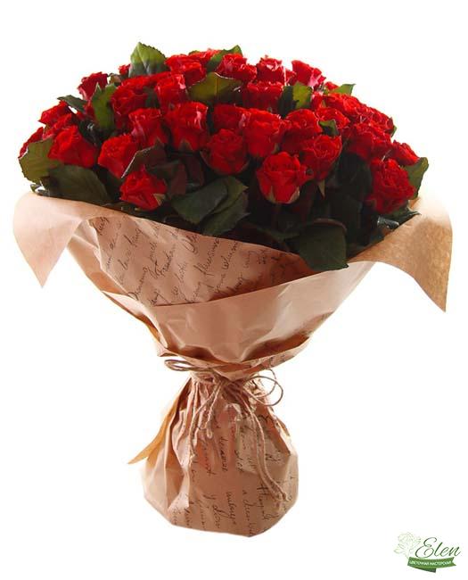 101 Красная Роза - Цветочная мастерская Элен, доставка цветов Киев.