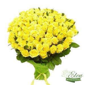 101 Желтая Роза - Цветочная мастерская Элен, доставка цветов Киев.