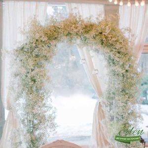 Арка из цветов Гипсофилы