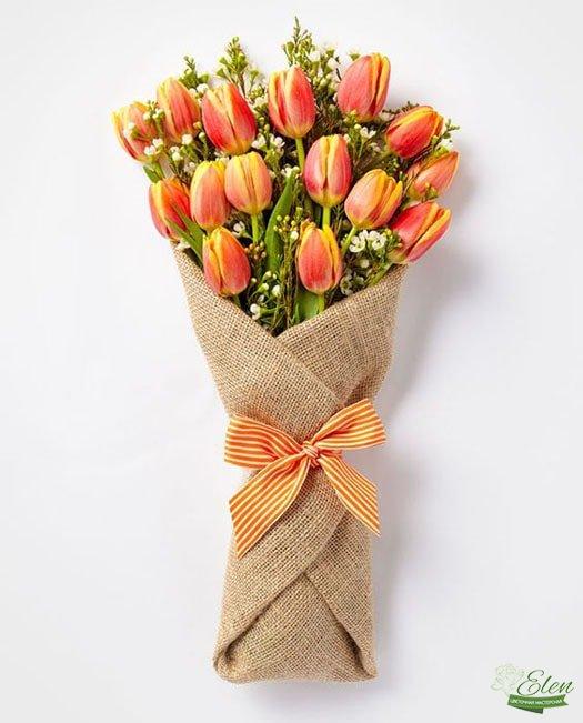 Букет тюльпанов Оранжевое настроение