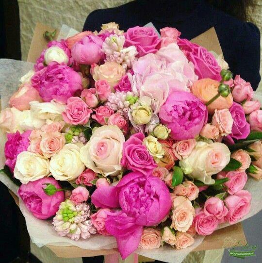 Букет Пионы и Розы с доставкой Киев