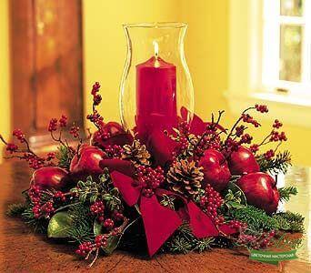 Новогодняя композиция на стол