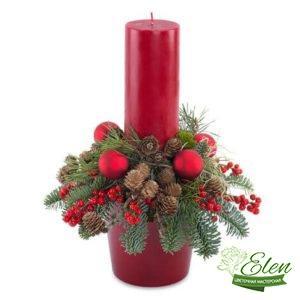 Свеча новогодняя